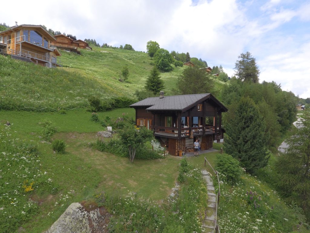 Vue aérienne du Chalet Valjoie